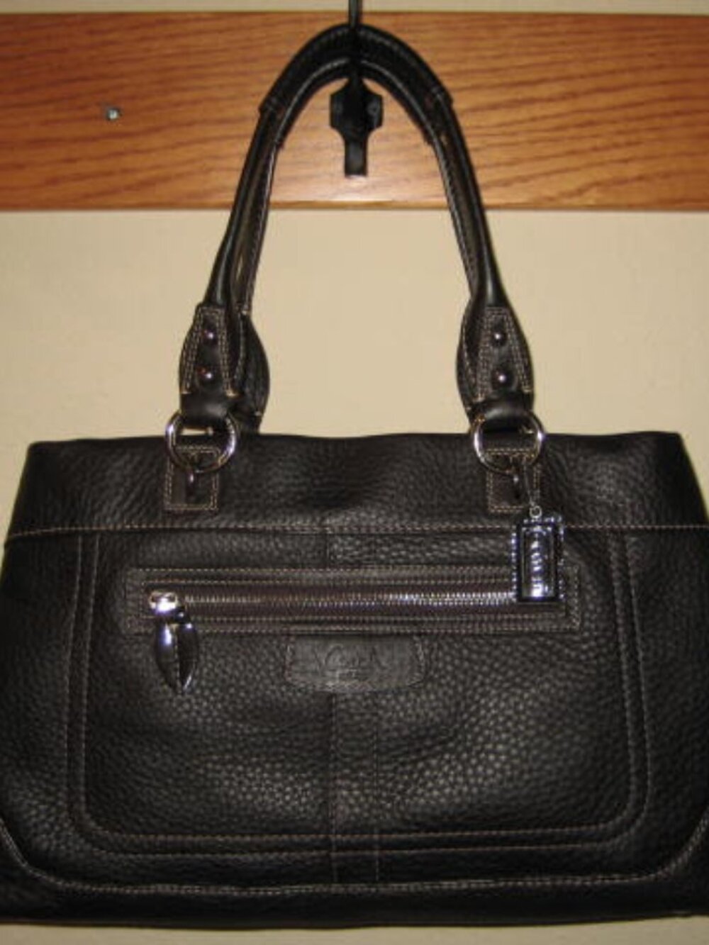 NEW Coach Penelope 14425 Pebbled Leather Shopper Mahogany Dustbag $348 15x9 NWOT